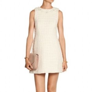 Alice + Olivia Cream Haven Nila Tweed Dress